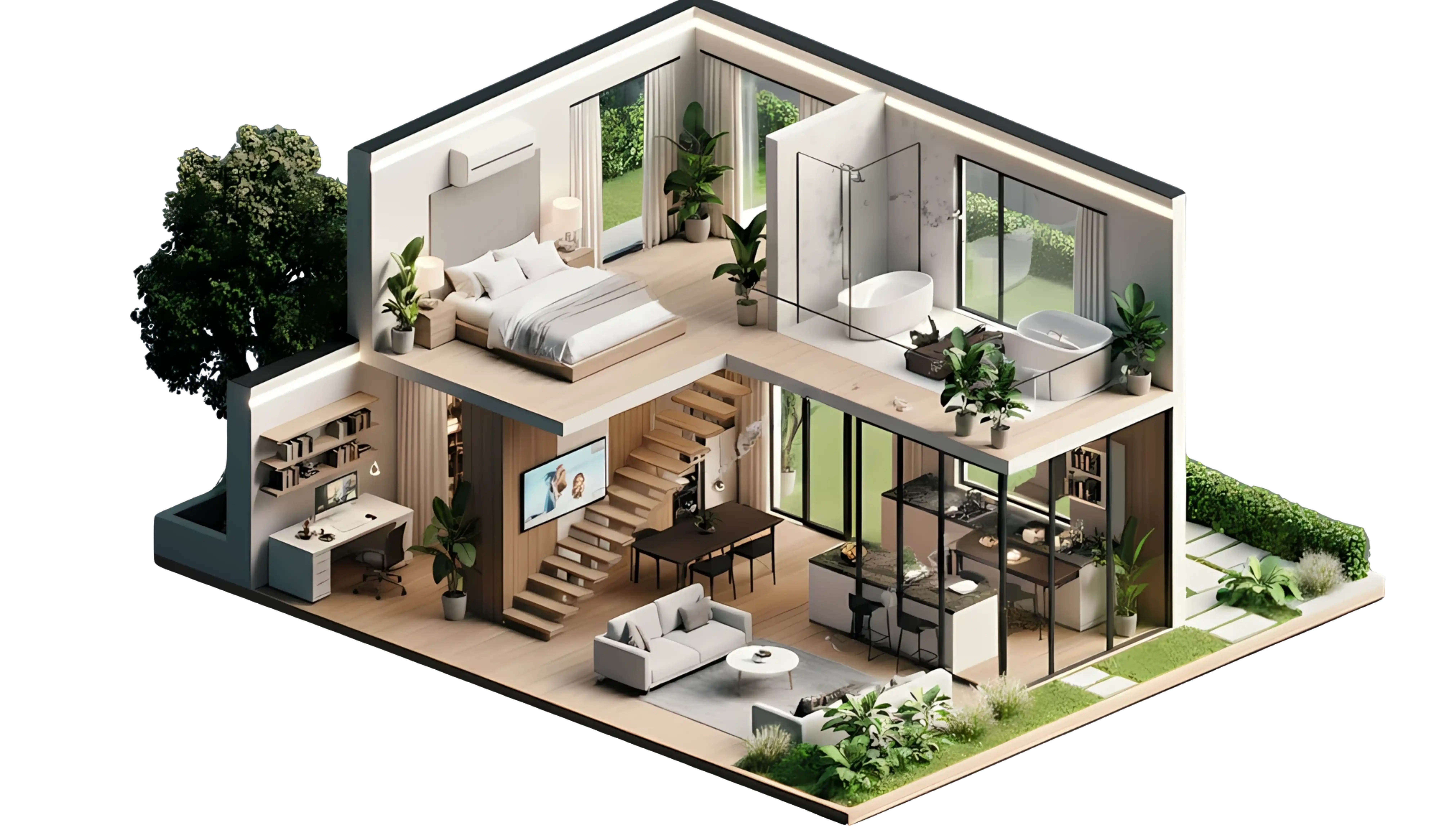 Modern house interior design